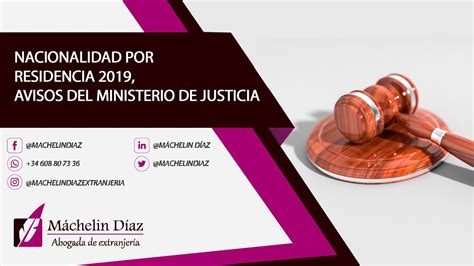 ministerio justicia nacionalidad residencia